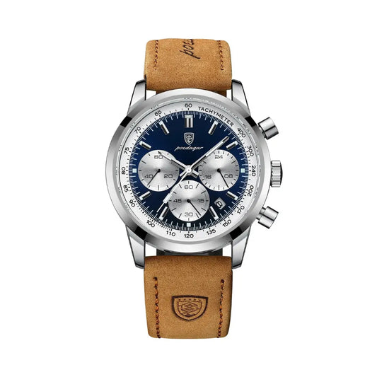 Orvexiz | Poedagar Reloj Quartz Militar de Cuero