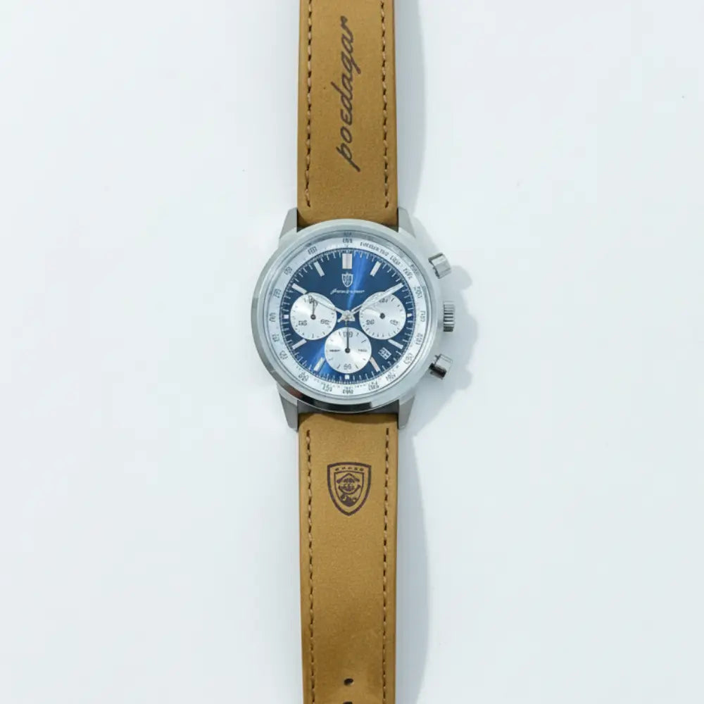 Orvexiz | Poedagar Reloj Quartz Militar de Cuero
