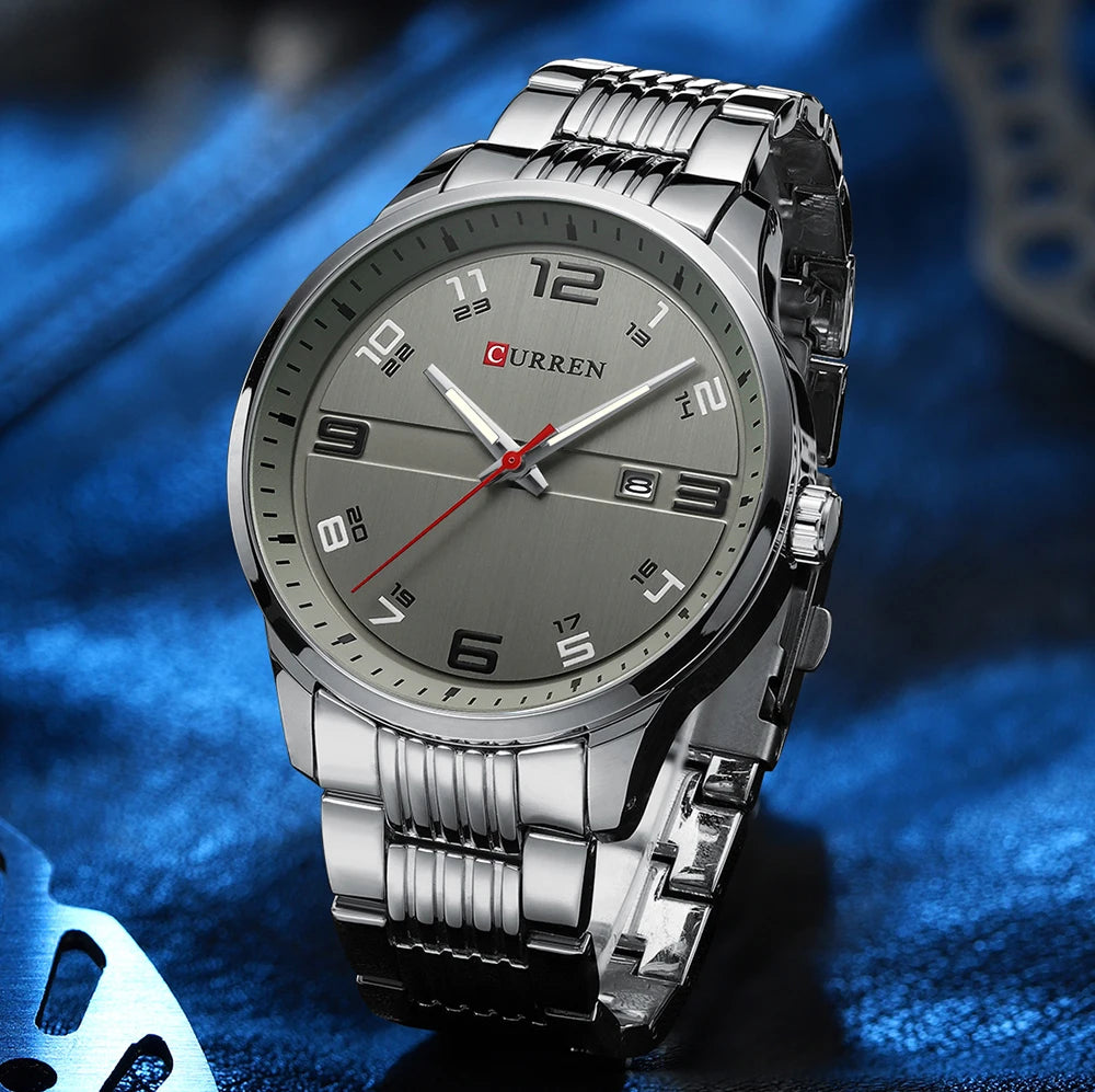 Orvexiz | Curren Reloj Cuarzo Lujo Casual