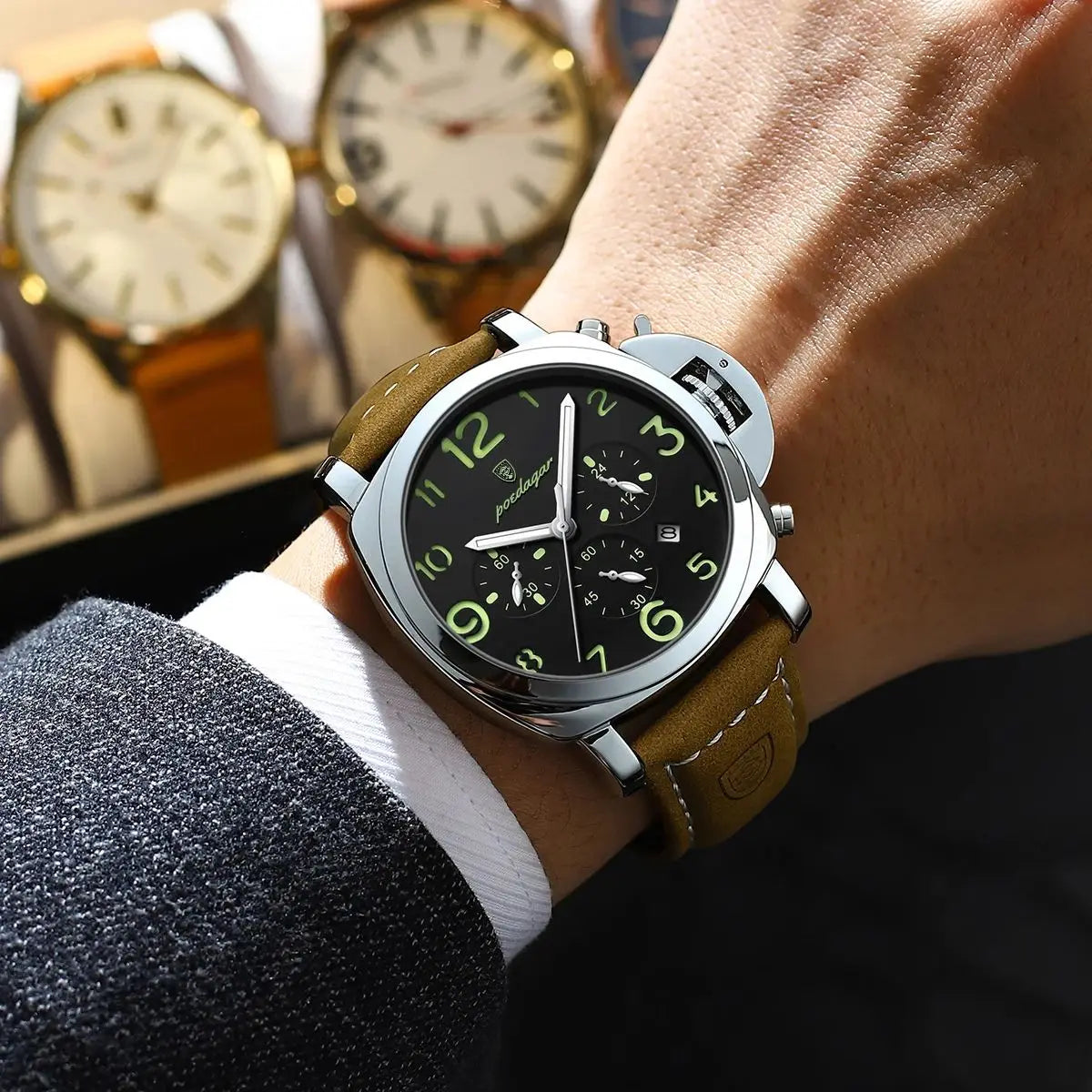Orvexiz | POEDAGAR 859 Reloj Cuero