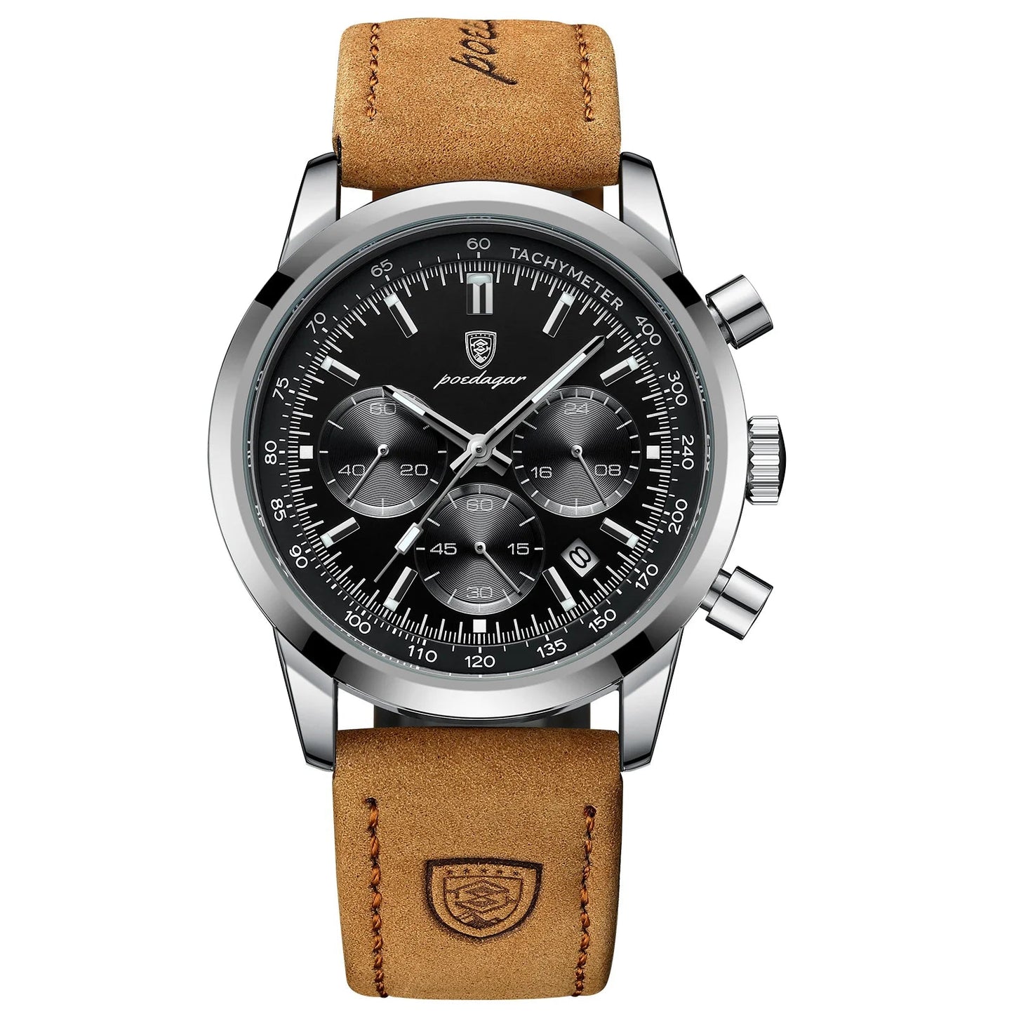 Orvexiz | Poedagar Reloj Quartz Militar de Cuero