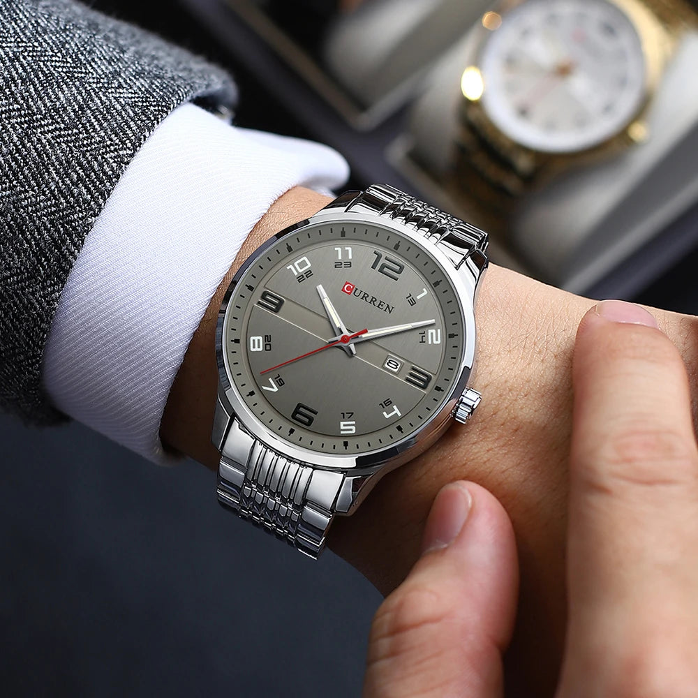 Orvexiz | Curren Reloj Cuarzo Lujo Casual