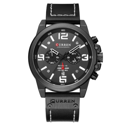 Orvexiz | Curren reloj cuarzo correa de cuero